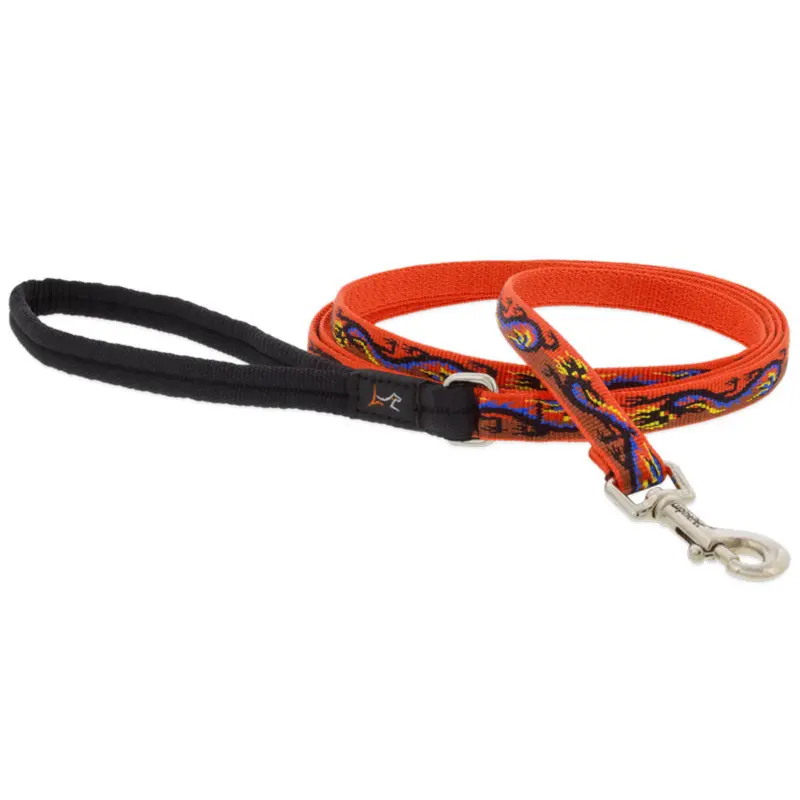 LUPINE MicroBatch Limited Designs Dog Leash, Lucky Dragon, 1x6'
