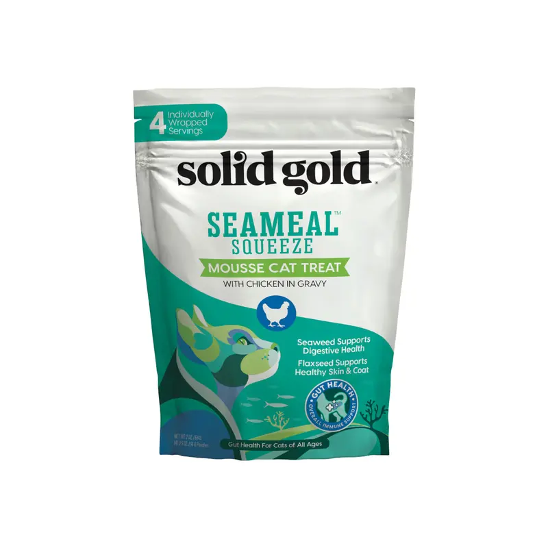 Solid Gold 4pk Seameal Squeeze with Chicken