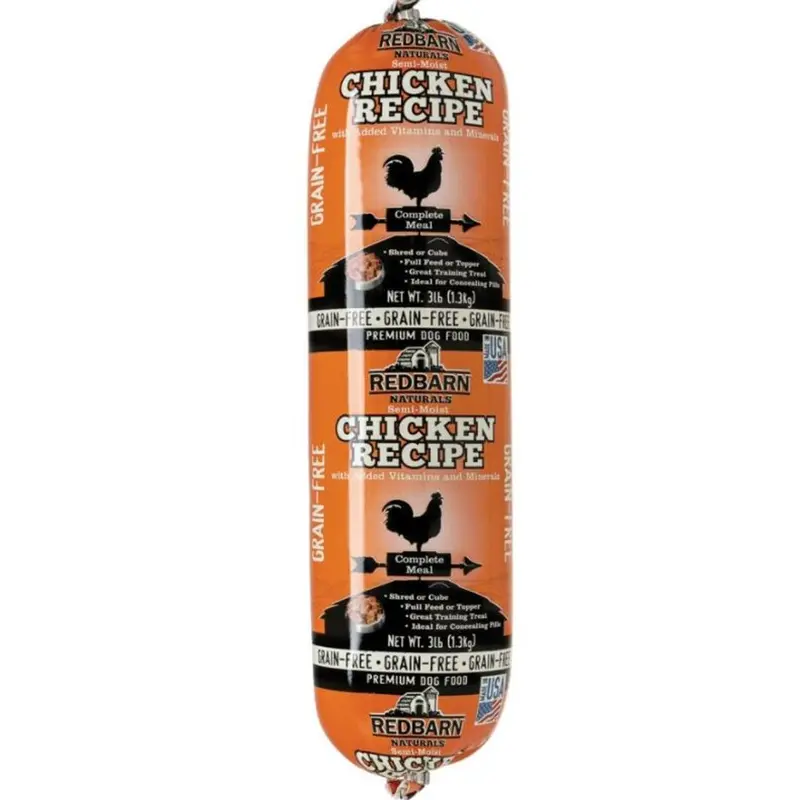 RedBarn Naturals Grain Free Chicken Rolled Dog Food 3lb