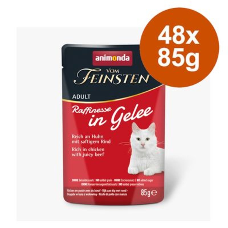 animonda vom Feinsten Adult Raffinesse in Jelly Saver Pack 48 x 85g
