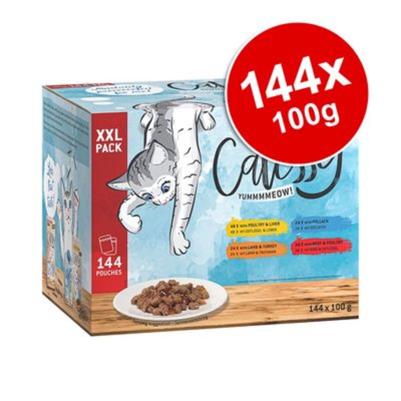 Catessy Pouches XXL Saver Pack 144 x 100g