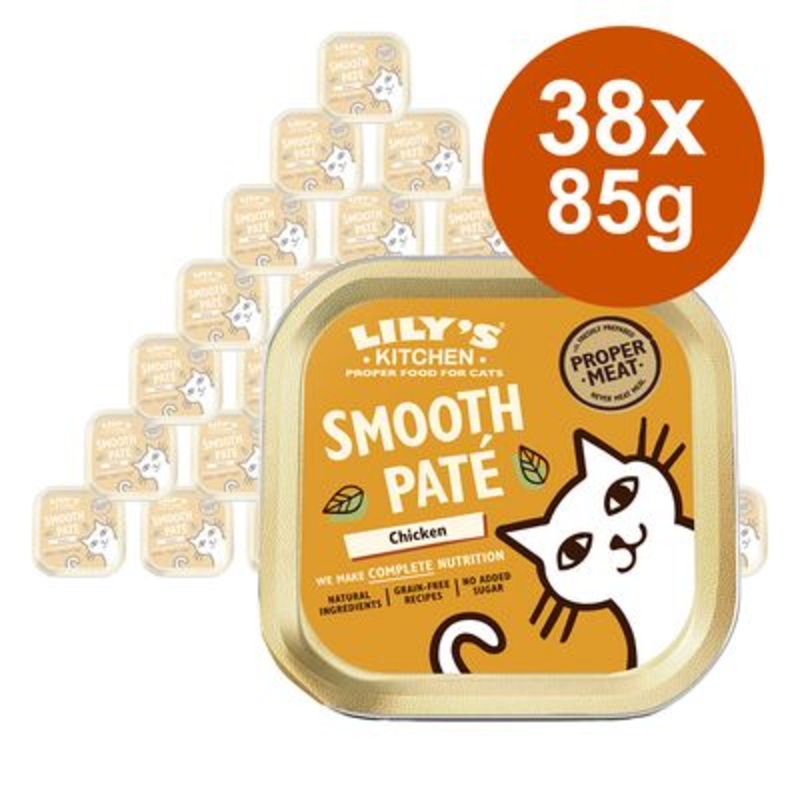 Lily's Kitchen Smooth Pat Selection for Cats Saver Pack 38 x 85g