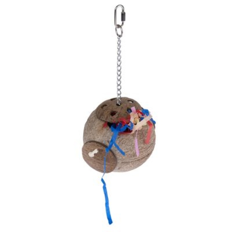 TIAKI Peck & Pull Coconut Toy for Birds